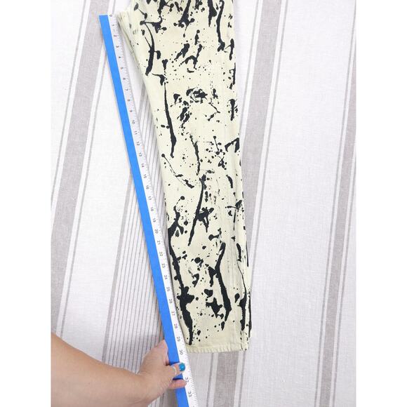 Rag & Bone‎ Jeans Womens Paint Splatter Ankle Punk Rock Artsy Chaotic Acid Wash - Picture 9 of 11